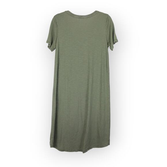 GAP KneeLength Sage Slub Dress CoverUp Medium • Marl Cardigan Large - Picture 3 of 15